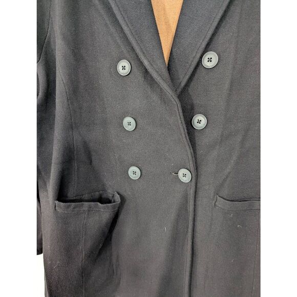 Chico's Cardigan Jacket women's 4 XXL black sweater blazer double Breasted - Picture 4 of 8